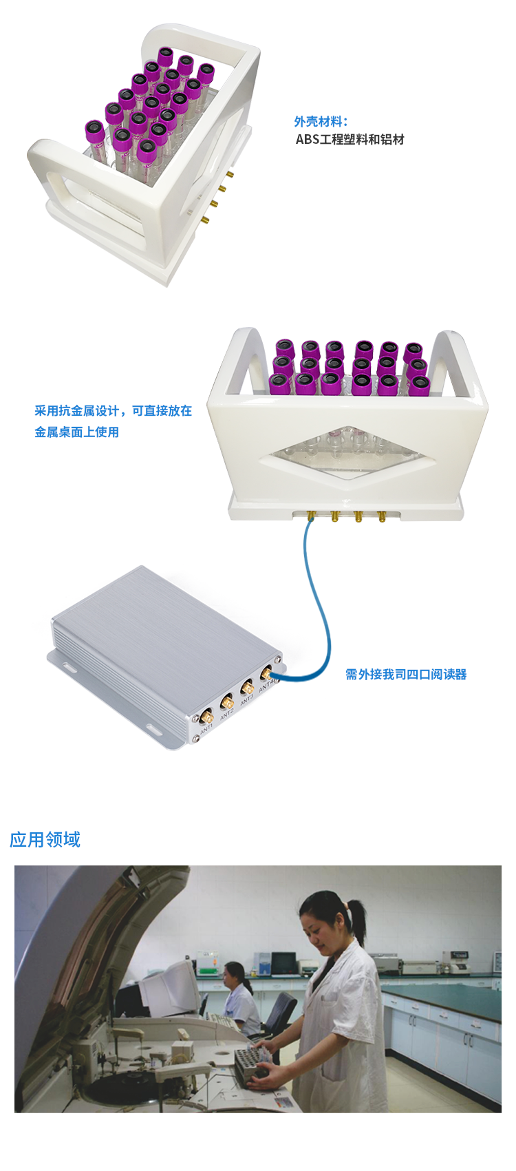 RFID读写器,高频智能试管架天线,RFID天线,RFID手持机